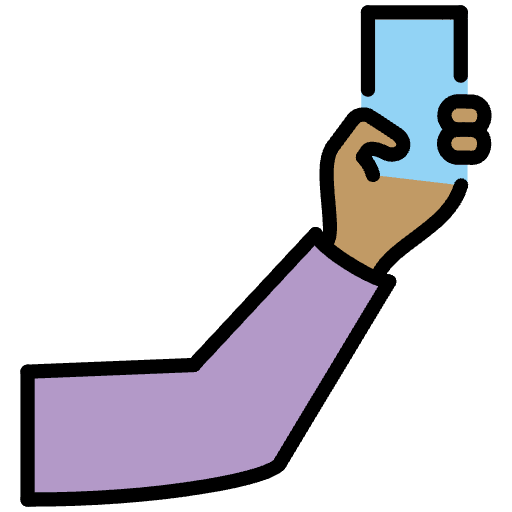 Selfie Medium Skin Tone Emoji from OpenMoji Emoji Set