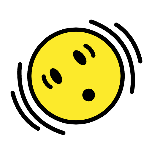 Shaking Face Emoji from OpenMoji Set