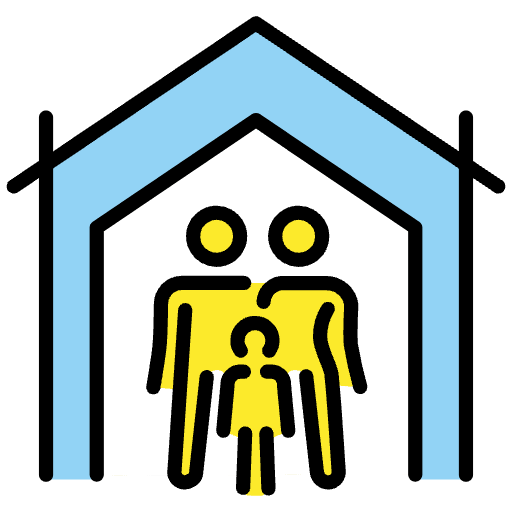 Shelter Emoji from OpenMoji Emoji Set