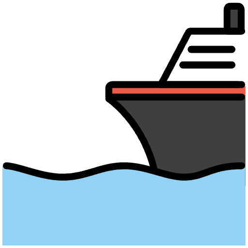 Ship Emoji from OpenMoji Emoji Set