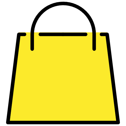 Shopping Bags Emoji from OpenMoji Set