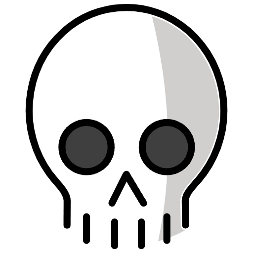 Skull Emoji from OpenMoji Set