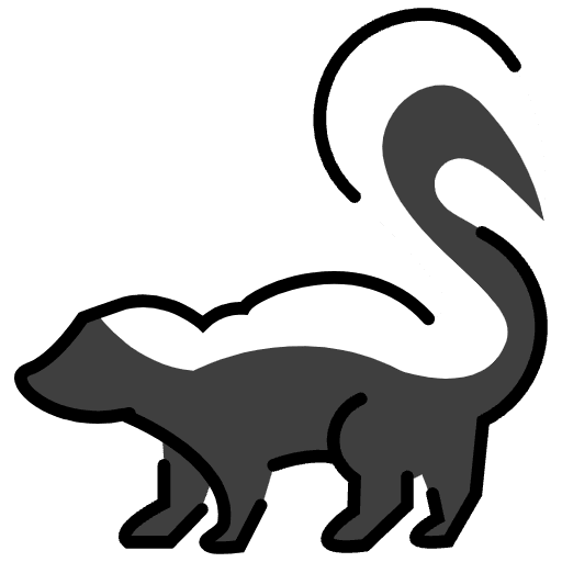 Skunk Emoji from OpenMoji Emoji Set
