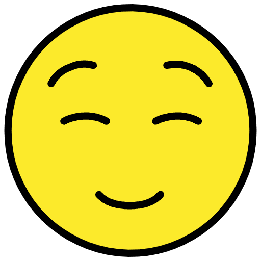 Smiling Face Element from OpenMoji Emoji Set