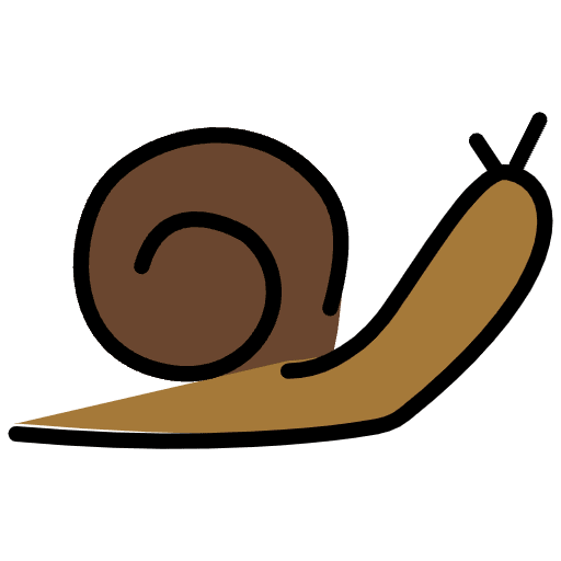 Snail Element from OpenMoji Emoji Set