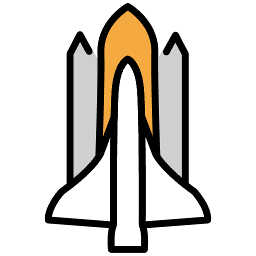 Space Shuttle Emoji from OpenMoji Emoji Set