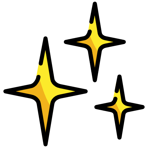 Sparkles Emoji from OpenMoji Emoji Set