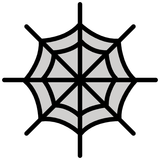 Spider Web Emoji from OpenMoji Set