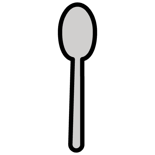 Spoon Emoji from OpenMoji Emoji Set