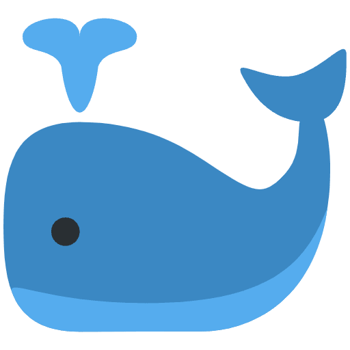 Spouting Whale Element from Twemoji Emoji Set
