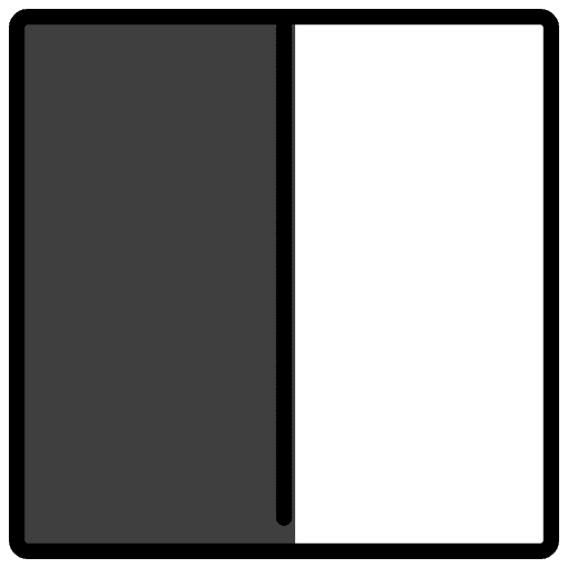 Square With Left Half Black Emoji from OpenMoji Set