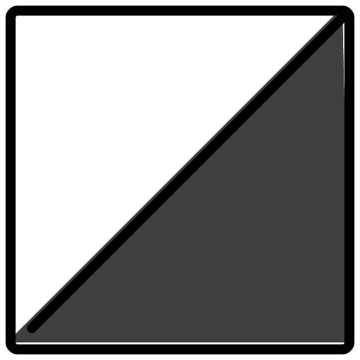 Square With Lower Right Diagonal Black Emoji from OpenMoji Emoji Set
