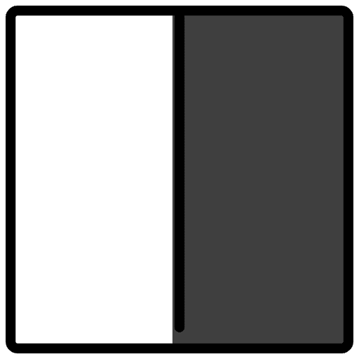 Square With Right Half Black Emoji from OpenMoji Set