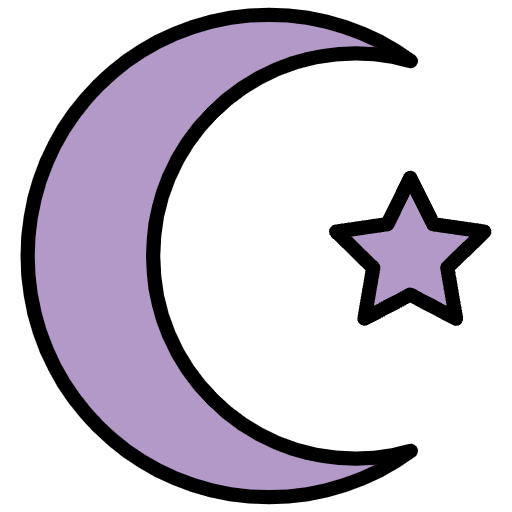 Star And Crescent Emoji from OpenMoji Emoji Set