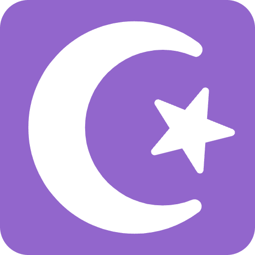 Star And Crescent Emoji from Twemoji Set