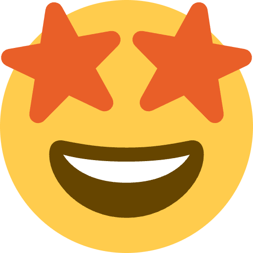 Star Struck Emoji from Twemoji Set
