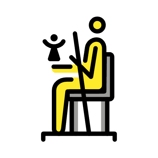 Statue Of Zeus At Olympia Emoji from OpenMoji Emoji Set
