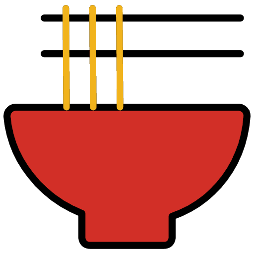 Steaming Bowl Emoji from OpenMoji Set