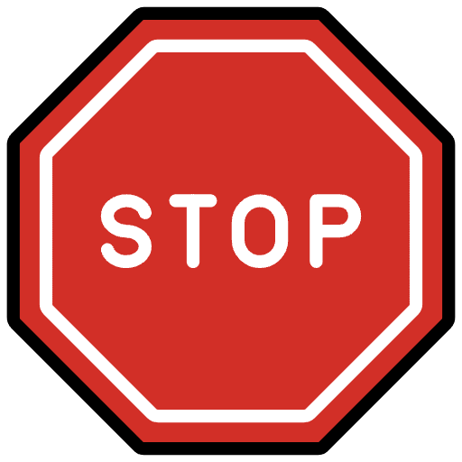 Stop Sign Emoji from OpenMoji Set