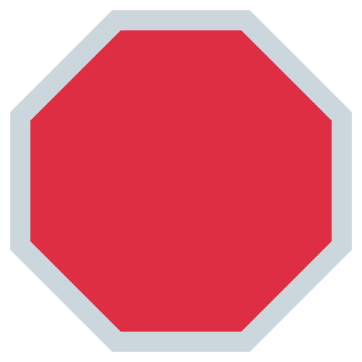 Stop Sign Emoji from Twemoji Set