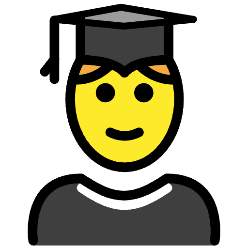 Student Emoji from OpenMoji Emoji Set