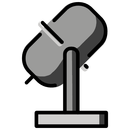 Studio Microphone Emoji from OpenMoji Set