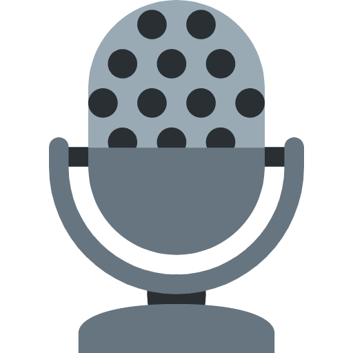 Studio Microphone Emoji from Twemoji Set