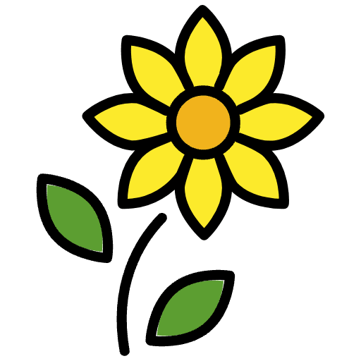 Sunflower Element from OpenMoji Emoji Set