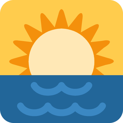 Sunrise Emoji from Twemoji Emoji Set
