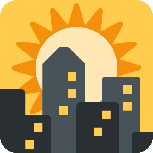 Sunset Emoji from Twemoji Emoji Set