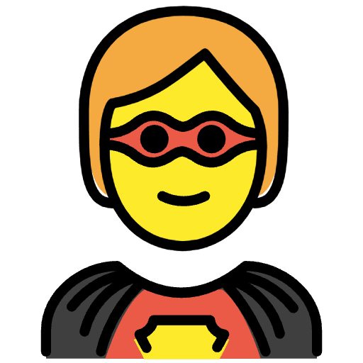 Superhero Emoji from OpenMoji Set