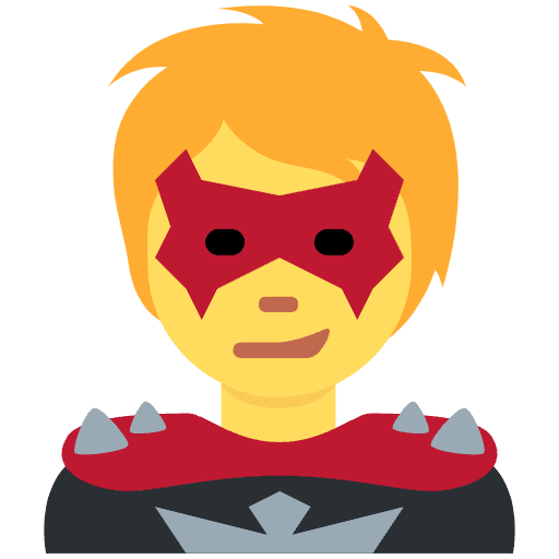 Supervillain Emoji from Twemoji Emoji Set