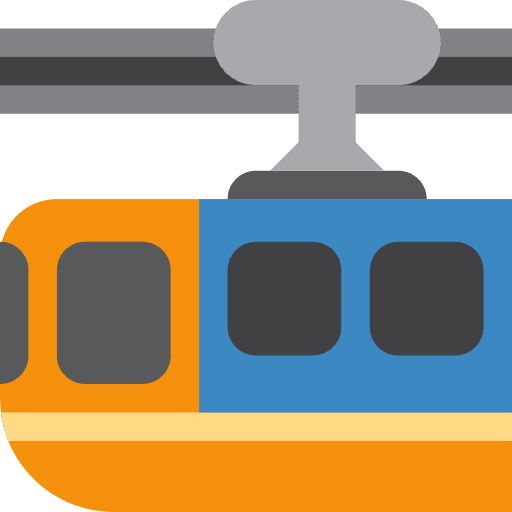 Suspension Railway Emoji from Twemoji Emoji Set