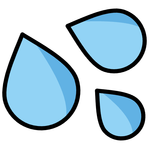 Sweat Droplets Element from OpenMoji Emoji Set