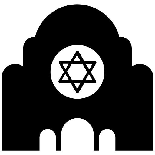 Synagogue High Contrast Emoji from Fluent Emoji High Contrast Set