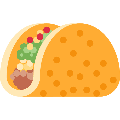 Taco Emoji from Twemoji Emoji Set