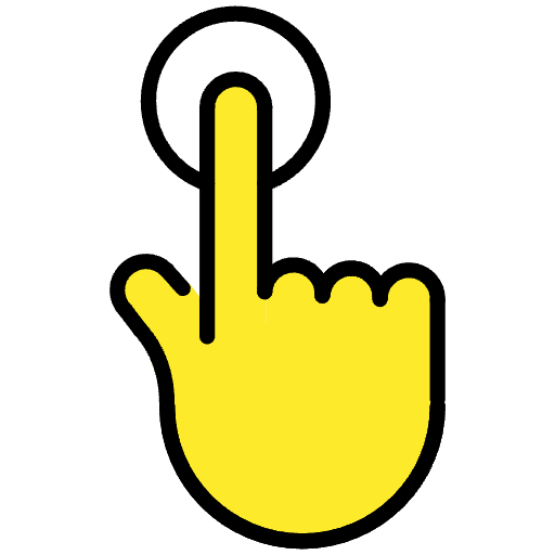 Tap Emoji from OpenMoji Emoji Set