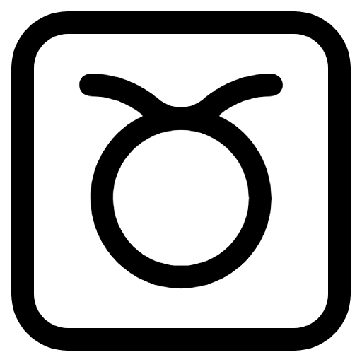 Taurus High Contrast Element from Fluent Emoji High Contrast Set