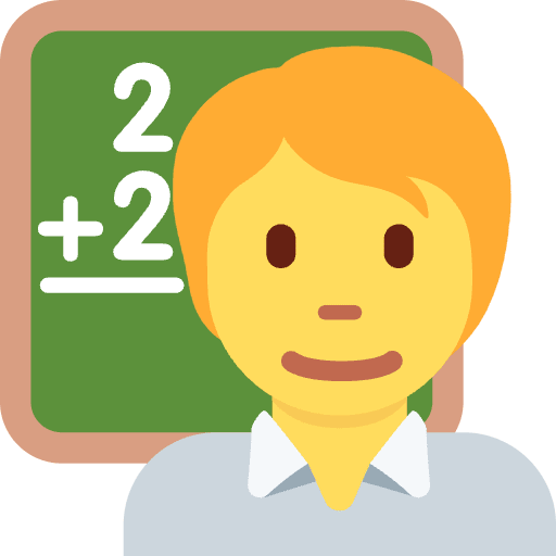 Teacher Emoji from Twemoji Set
