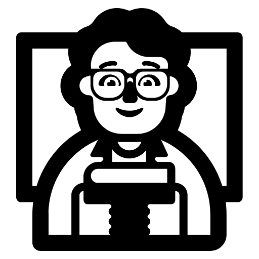 Teacher High Contrast Default Emoji from Fluent Emoji High Contrast Set