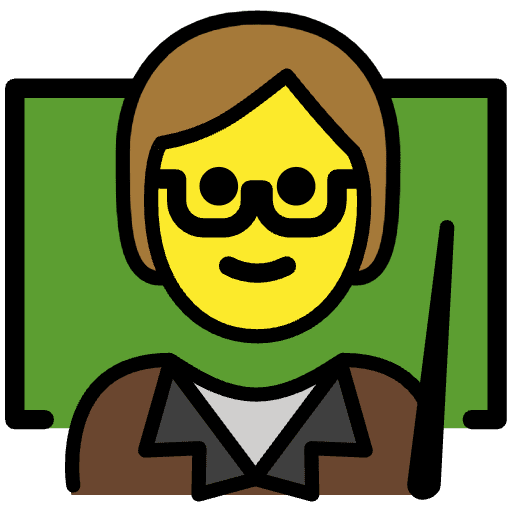 Teacher Emoji from OpenMoji Set