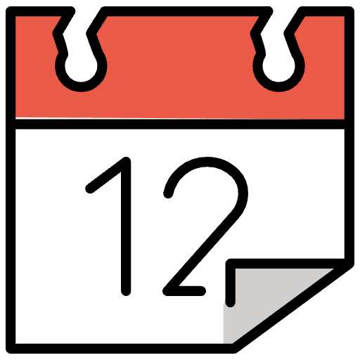 Tear Off Calendar Emoji from OpenMoji Emoji Set