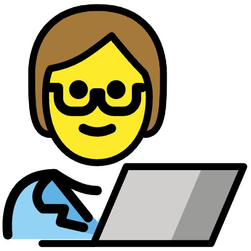 Technologist Emoji from OpenMoji Emoji Set
