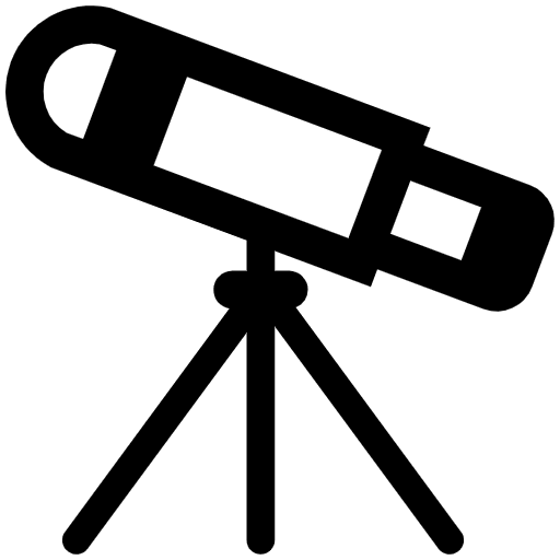 Telescope High Contrast Element from Fluent Emoji High Contrast Set