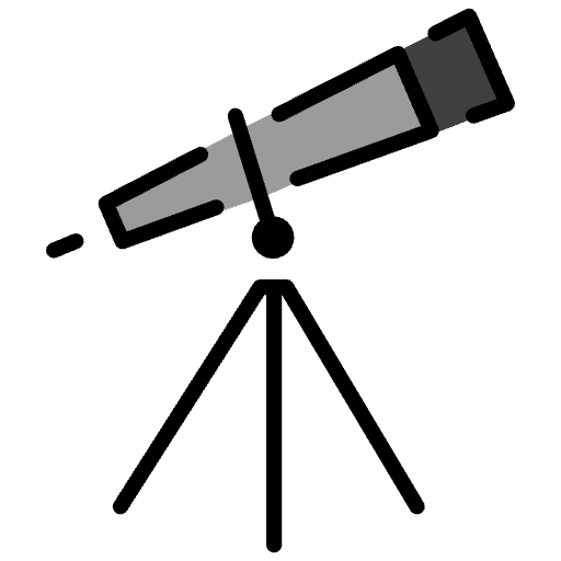 Telescope Element from OpenMoji Emoji Set