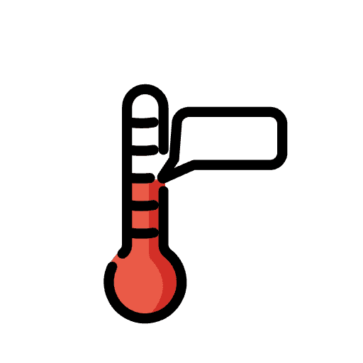 Temperature Taking Emoji from OpenMoji Emoji Set
