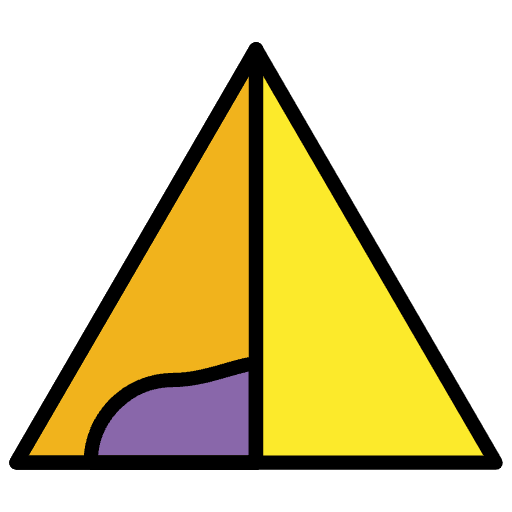 Tent Emoji from OpenMoji Emoji Set