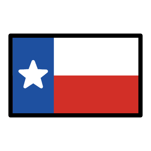 Texas Flag Element from OpenMoji Emoji Set