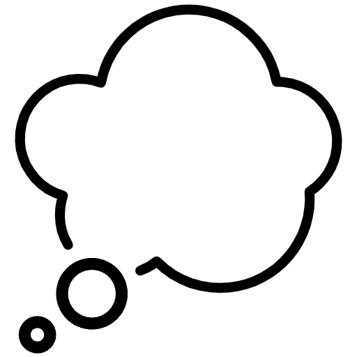 Thought Balloon Emoji from OpenMoji Emoji Set