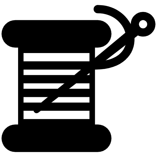 Thread High Contrast Emoji from Fluent Emoji High Contrast Set